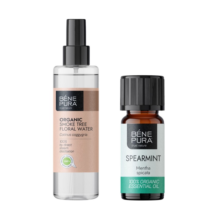 Bio Cotinus Blomvatten och Bio Grönmynta Eterisk olja - GMC