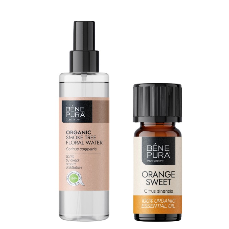 Bio Cotinus Blomvatten och Bio Söt Apelsin Eterisk olja - GMC