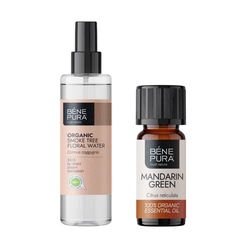 Bio Cotinus Blomvatten och Bio Mandarin Eterisk olja - GMC