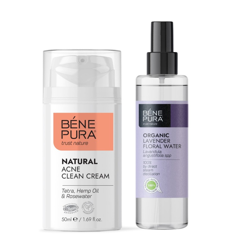 Anti-akne ansiktskräm och Bio Lavendelvatten - GMC
