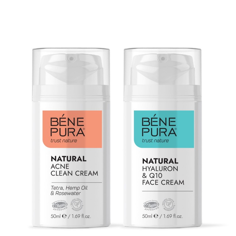Anti-akne ansiktskräm och Hyaluron & Q10 Ansiktskräm - GMC
