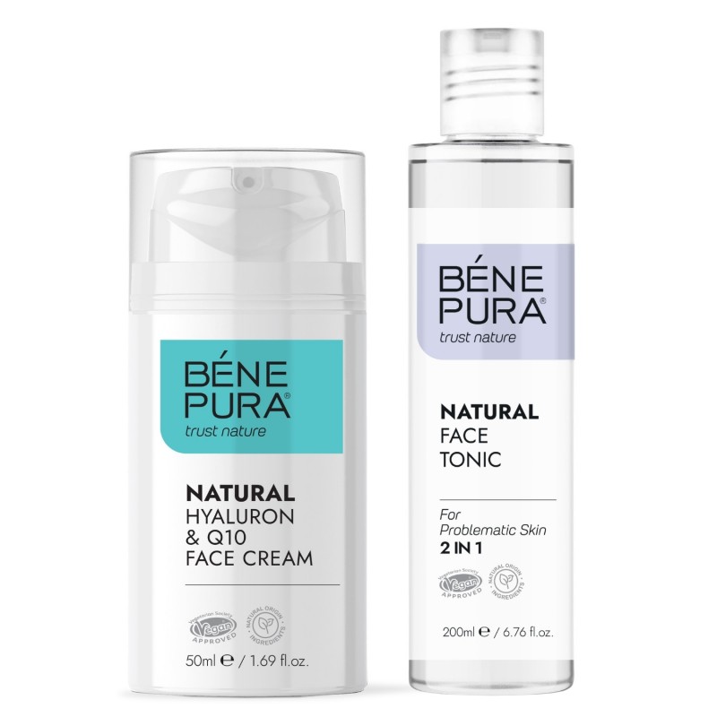 Ansiktstonic för problematisk hud och Hyaluron & Q10 Ansiktskräm - GMC