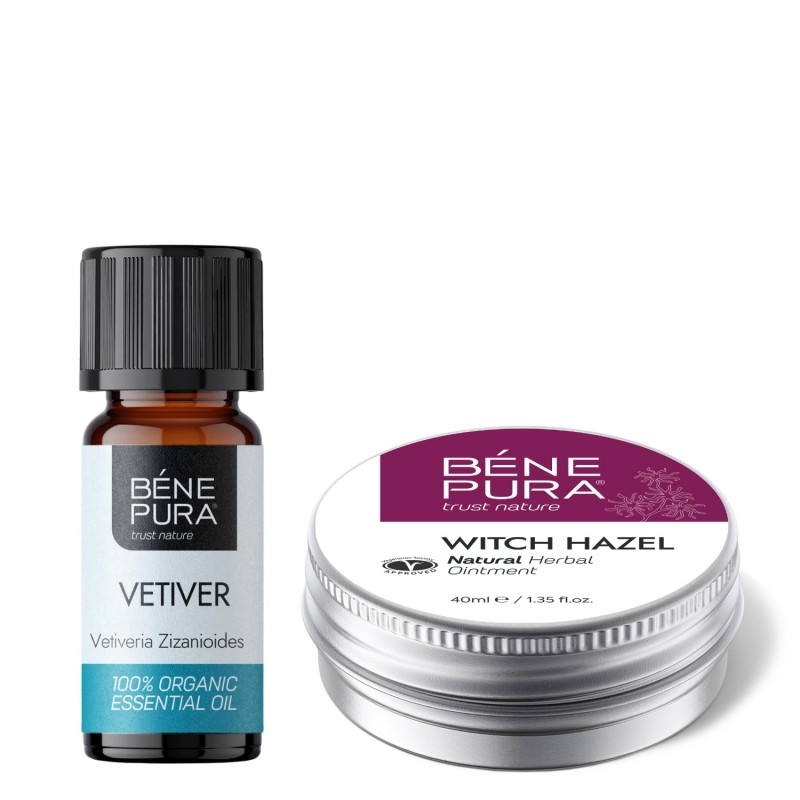 Hemorrojdsalva med Trollhassel och Bio Vetiver Eterisk olja - GMC