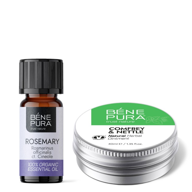 Ledsalva med Vallört och Nässlor och Bio Rosmarin Cineol Eterisk olja - GMC