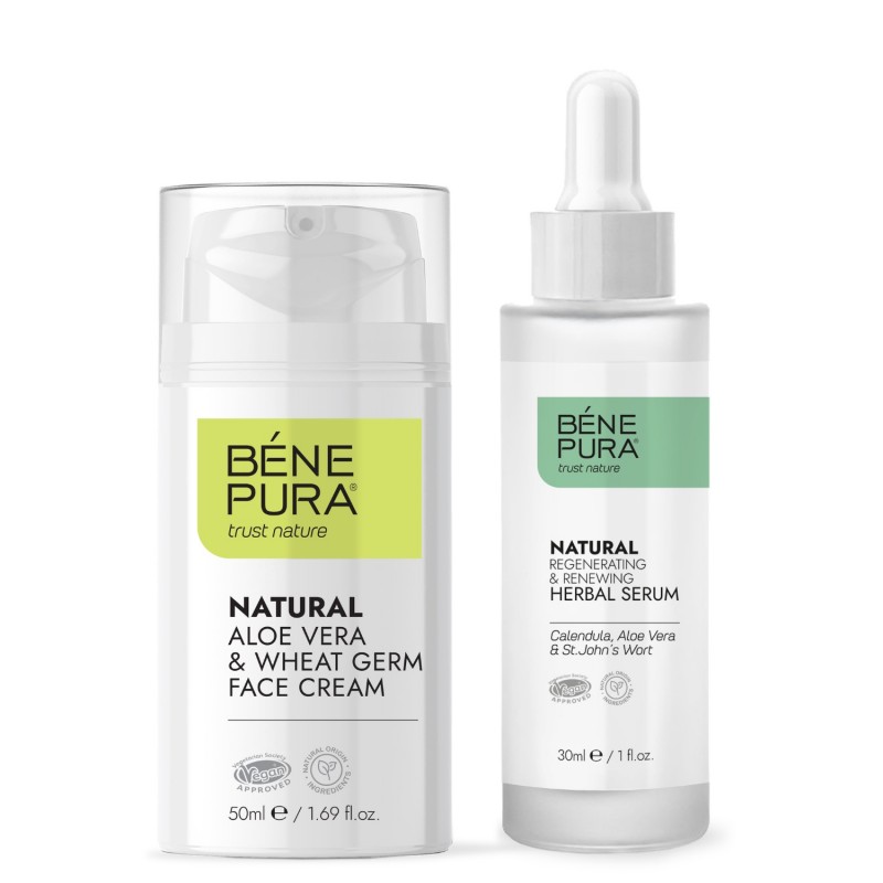 Förnyande ansiktsserum och Aloe Vera Ansiktskräm - GMC