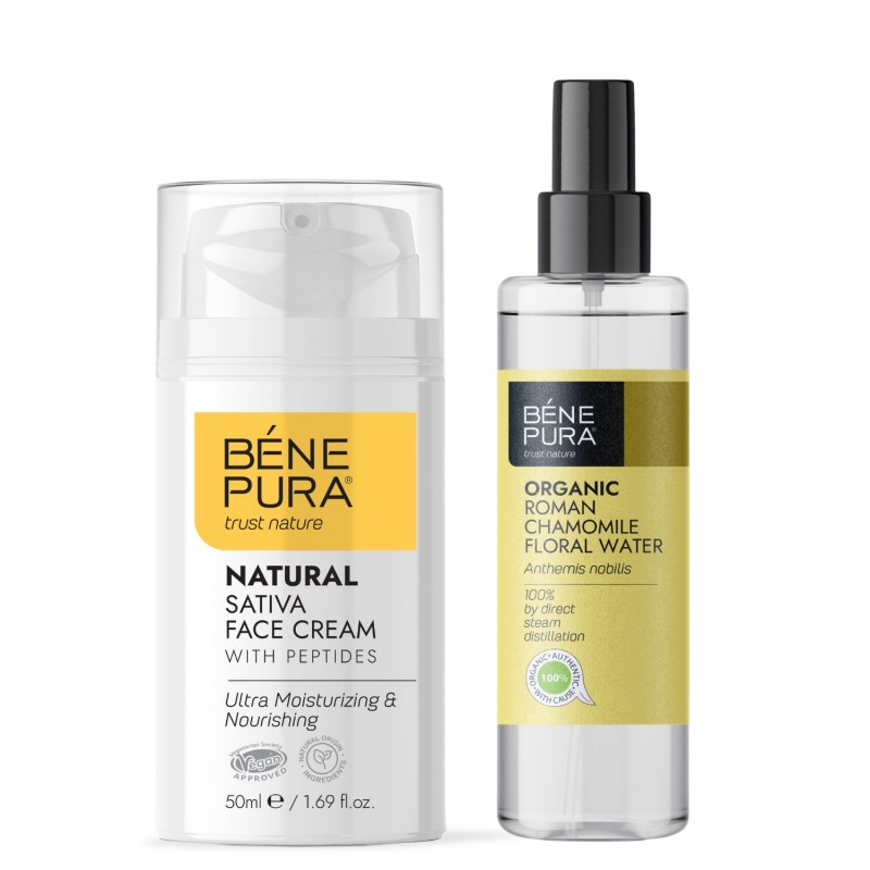 Bio Romersk Kamomill Blomvatten och Återfuktande ansiktskräm - GMC