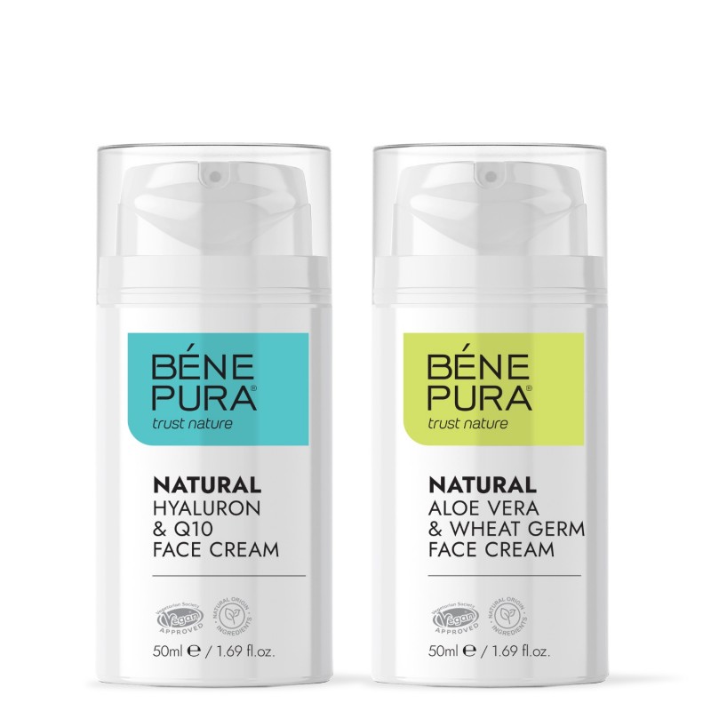 Hyaluron & Q10 Ansiktskräm och Aloe Vera Ansiktskräm - GMC