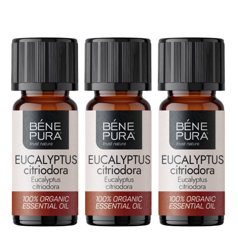 3x Bio Eucalyptus Citriodora Eterisk olja - 5ml - Uppsättningar