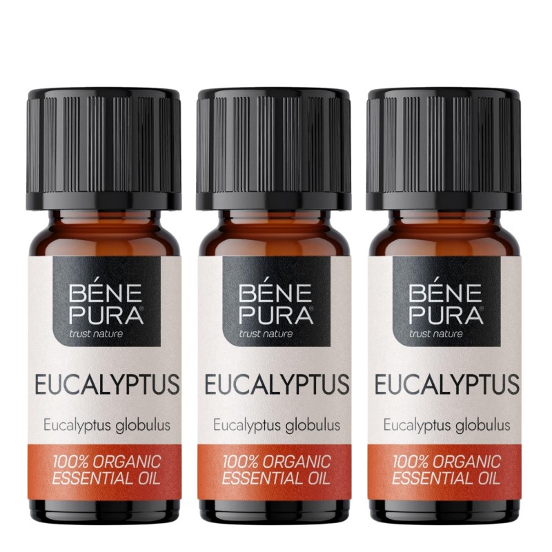 3x Bio Eucalyptus Globulus Eterisk olja - 10ml - Uppsättningar