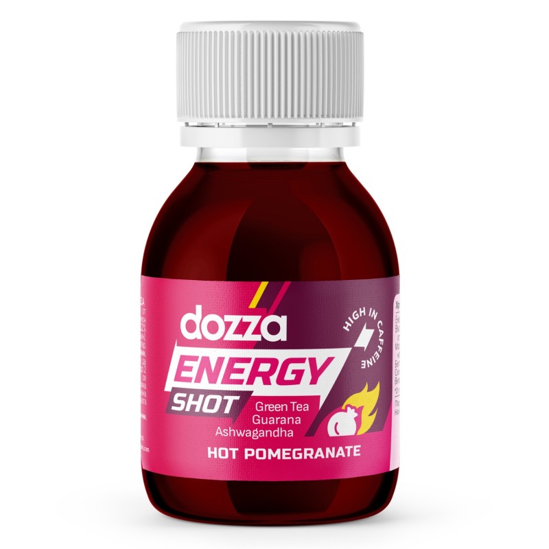 DOZZA Energy Hot Pomegranate Energy shot - 60ml - Energidrycker