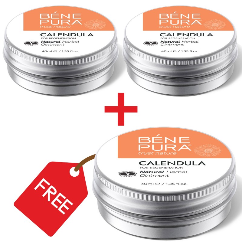 3x Bränn- och sårsalva med Ringblomma - 40ml - Örtsalvor