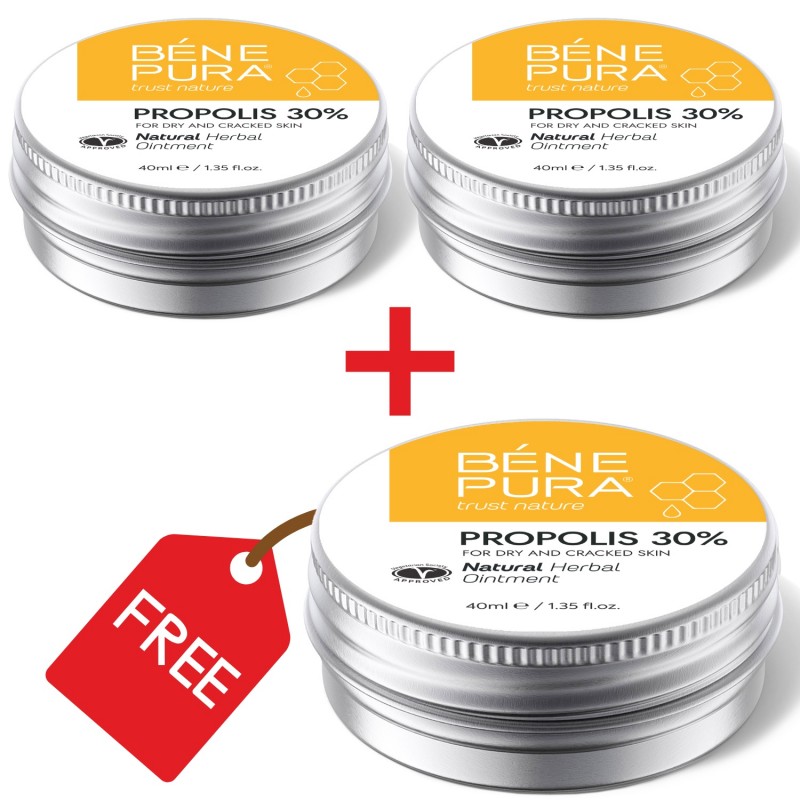 3x Klådsalva med 30% Propolis - 40ml - Uppsättningar