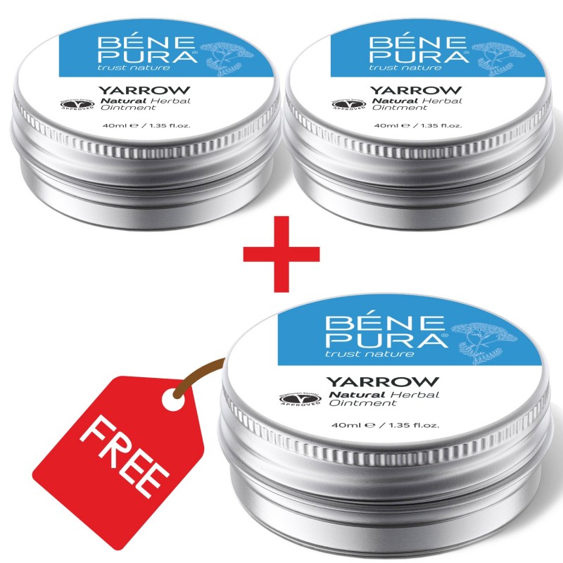 3x Hemorrojdsalva med Vit Rölleka - 40ml - Örtsalvor