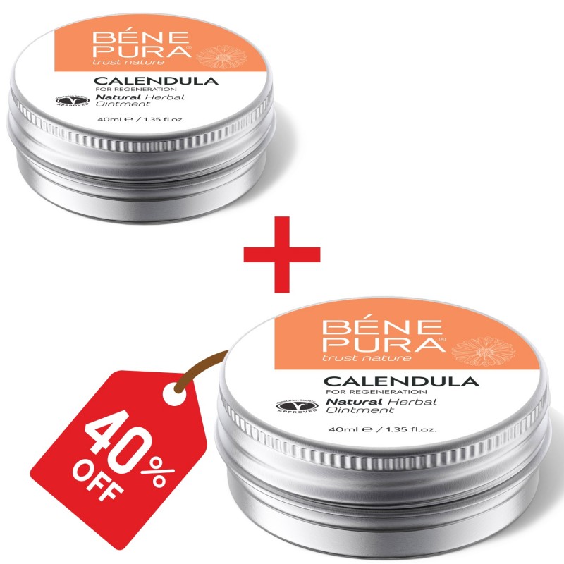 2x Bränn- och sårsalva med Ringblomma - 40ml - Örtsalvor