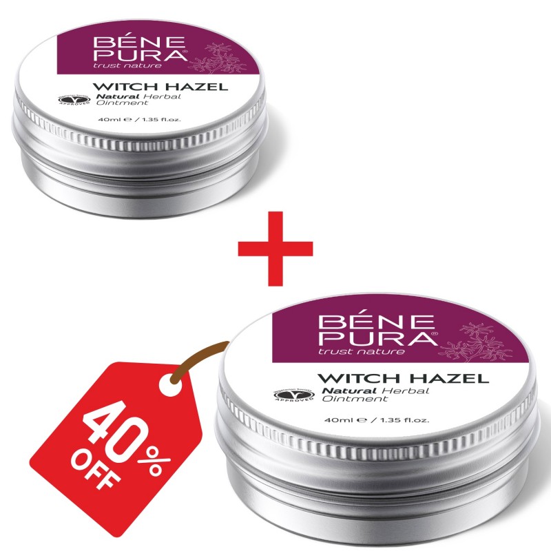 2x Hemorrojdsalva med Trollhassel - 40ml - Örtsalvor