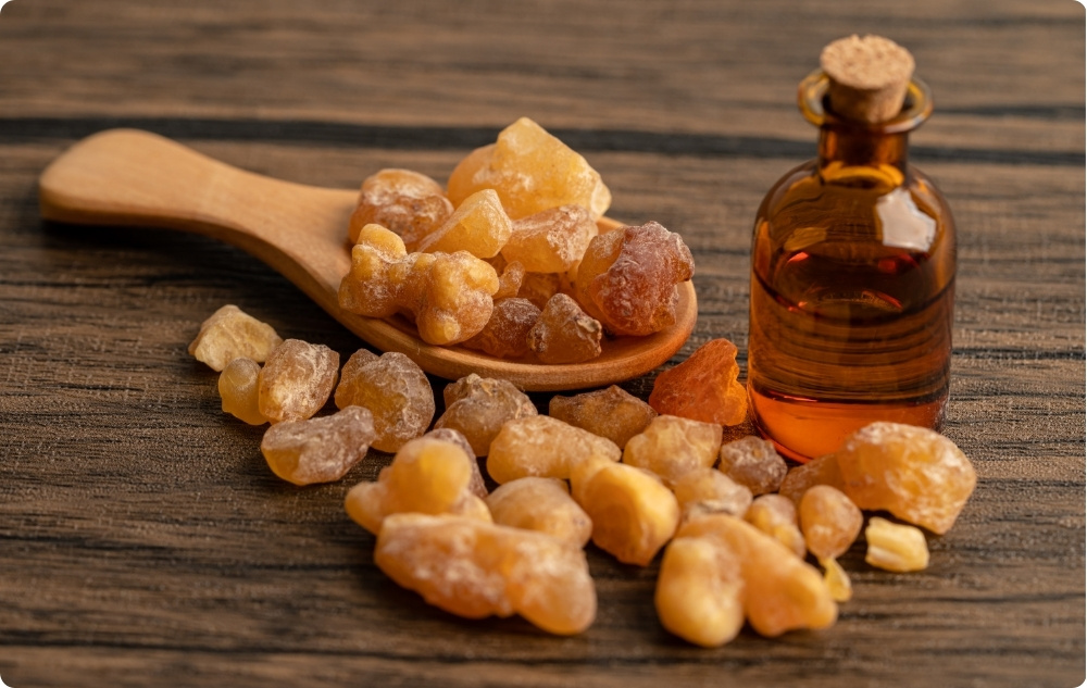 Vad hjälper Eterisk olja från Rökelse mot?