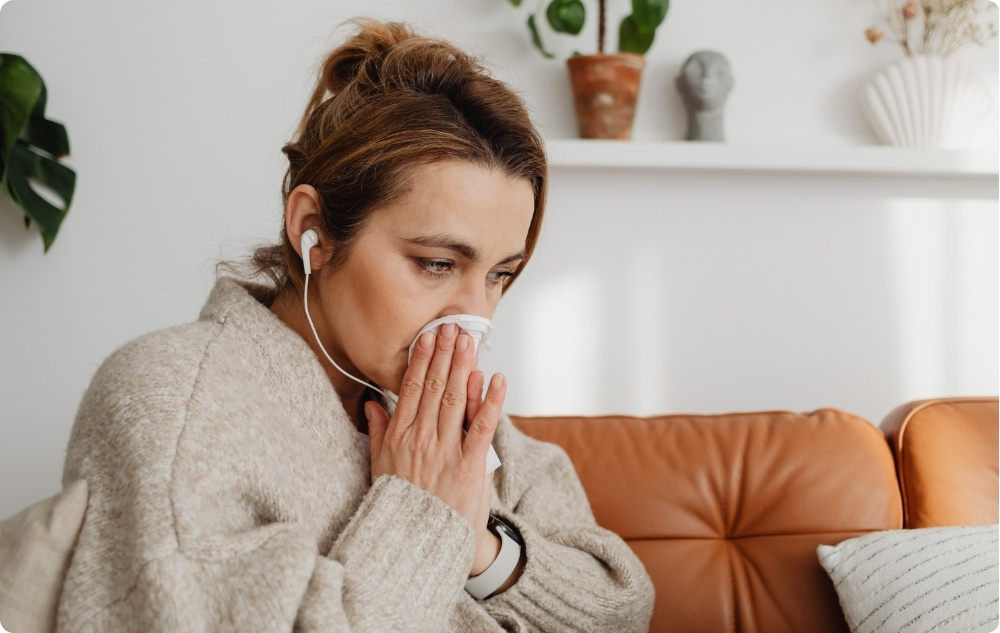 Som en kräm för området runt näsan vid frekventa förkylningar