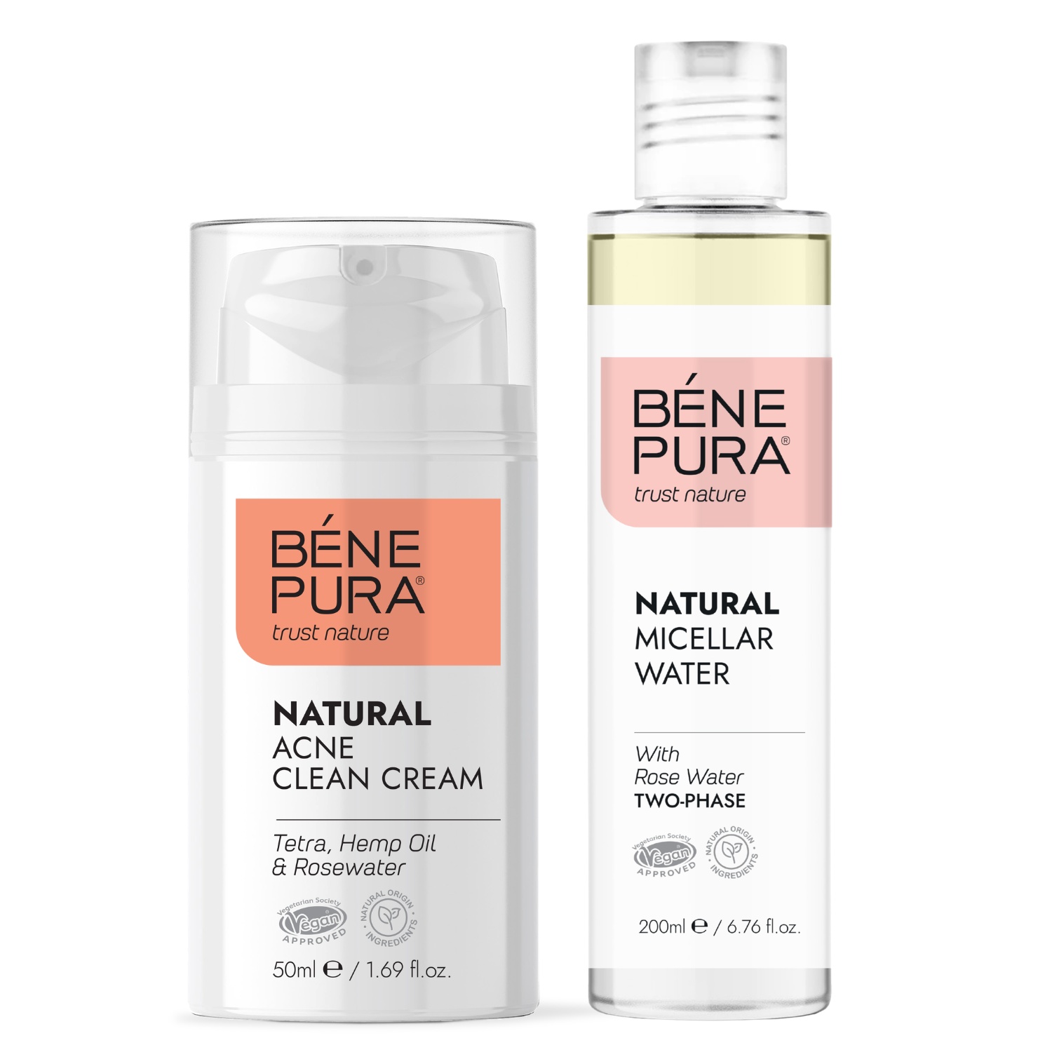 Anti-akne ansiktskräm och Micellärt vatten