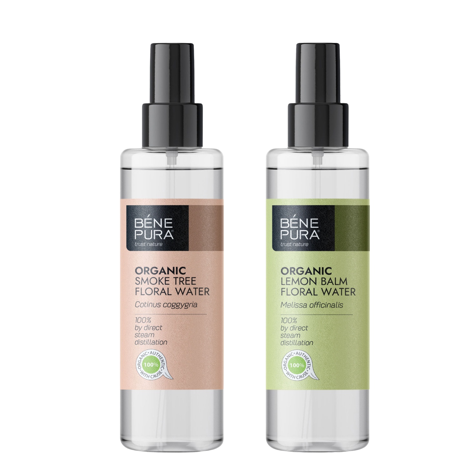 Bio Cotinus Blomvatten och Bio Citronmeliss Blomvatten