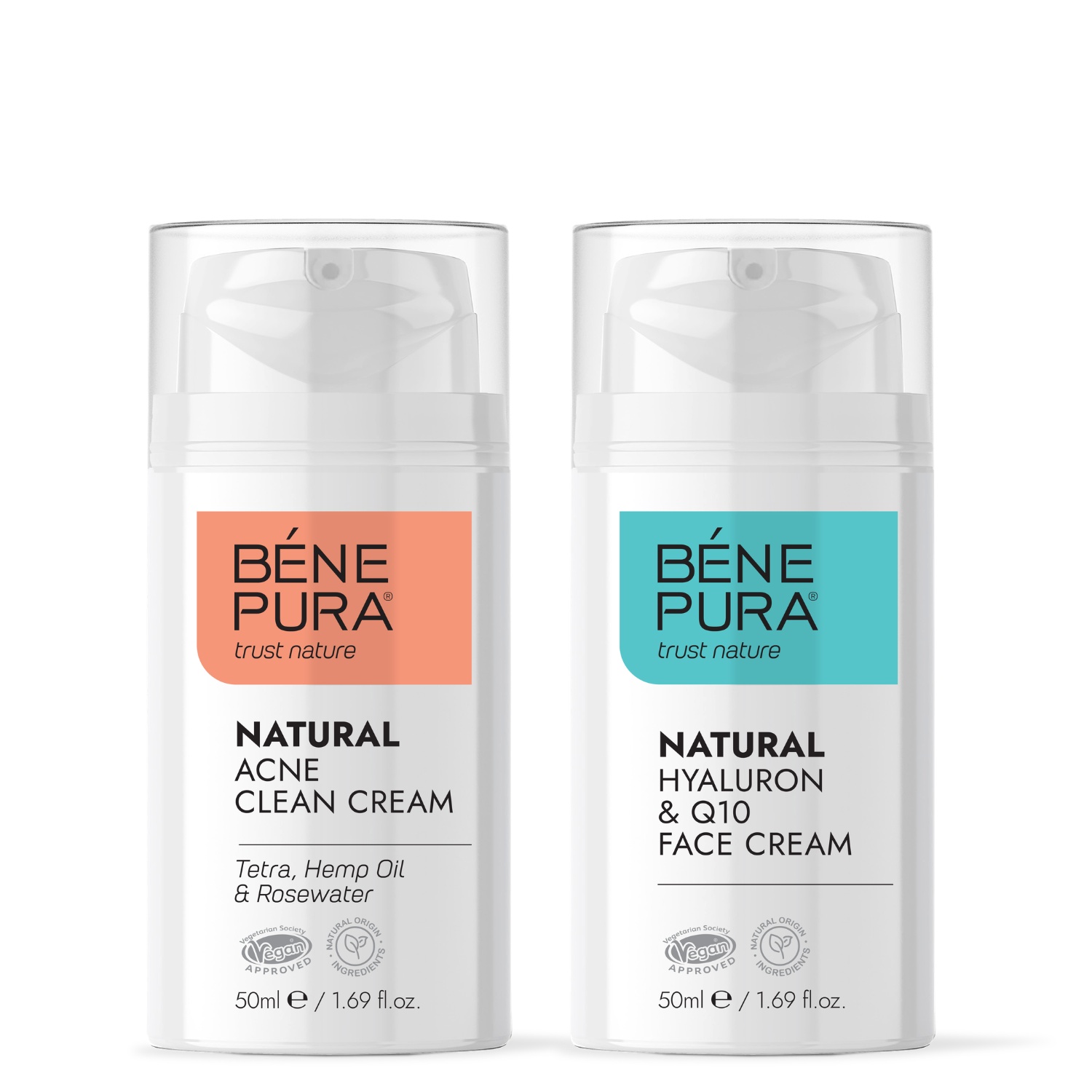 Anti-akne ansiktskräm och Hyaluron & Q10 Ansiktskräm