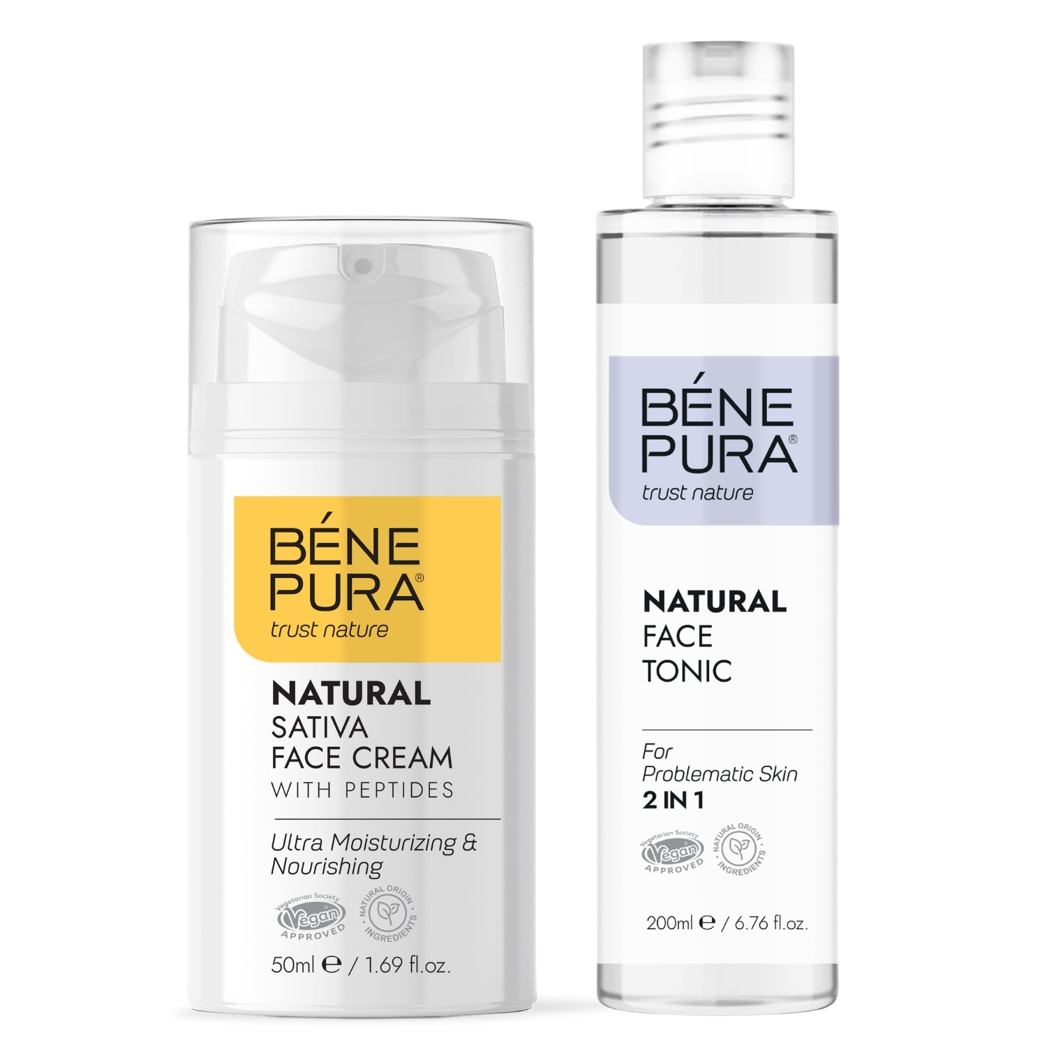 Ansiktstonic för problematisk hud och Återfuktande ansiktskräm