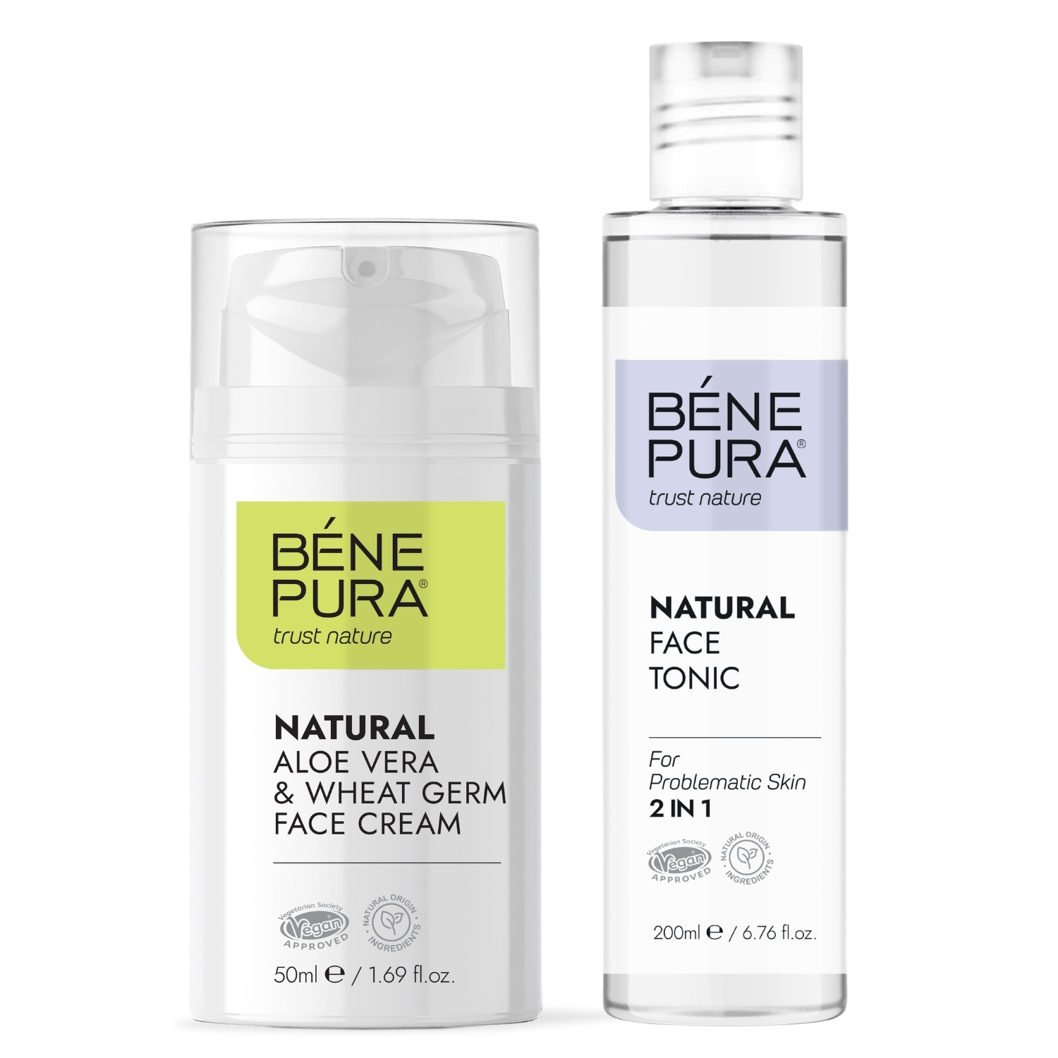 Ansiktstonic för problematisk hud och Aloe Vera Ansiktskräm - Produktjämförelse