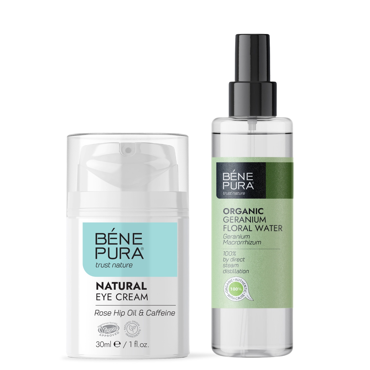 Ögonkräm och Bio Geranium Blomvatten