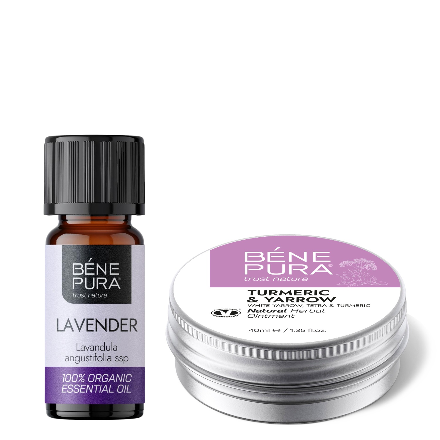 Hemorrojdsalva med Vit Rölleka, Sumak och Gurkmeja och Bio Lavendel Eterisk olja