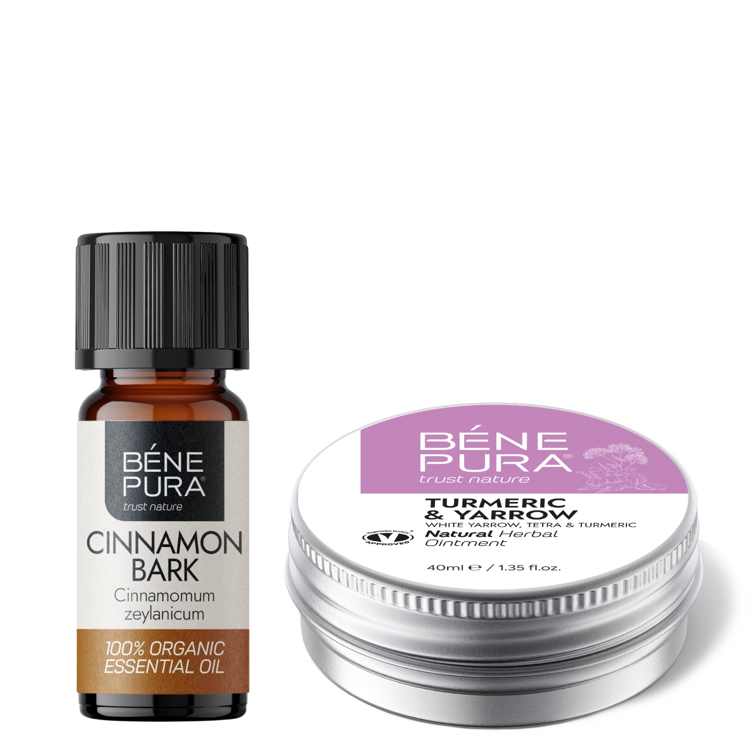 Hemorrojdsalva med Vit Rölleka, Sumak och Gurkmeja och Bio Kanel Eterisk olja