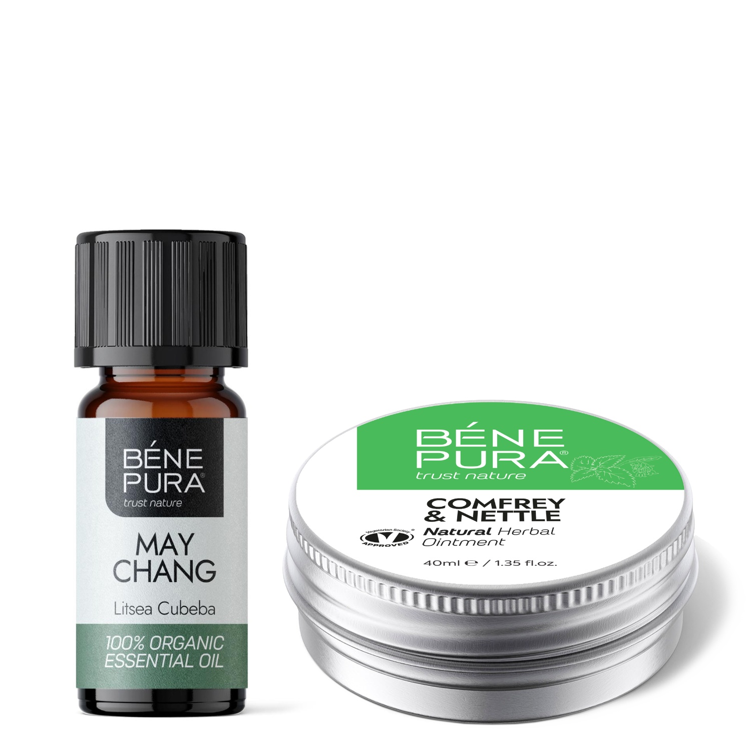 Ledsalva med Vallört och Nässlor och Bio Litsea Cubeba Eterisk olja