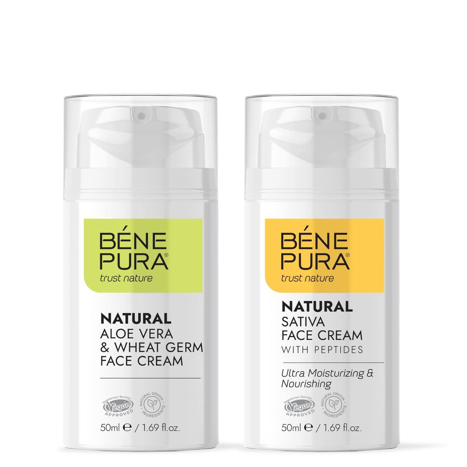 Aloe Vera Ansiktskräm och Återfuktande ansiktskräm