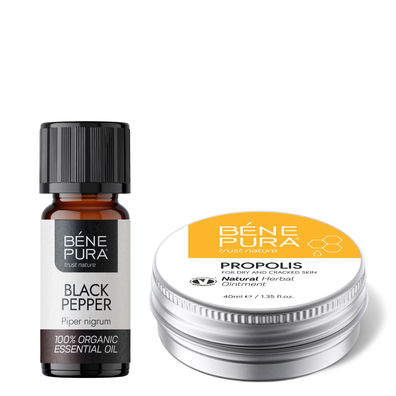 Klådsalva med 30% Propolis och Bio Svartpeppar Eterisk olja