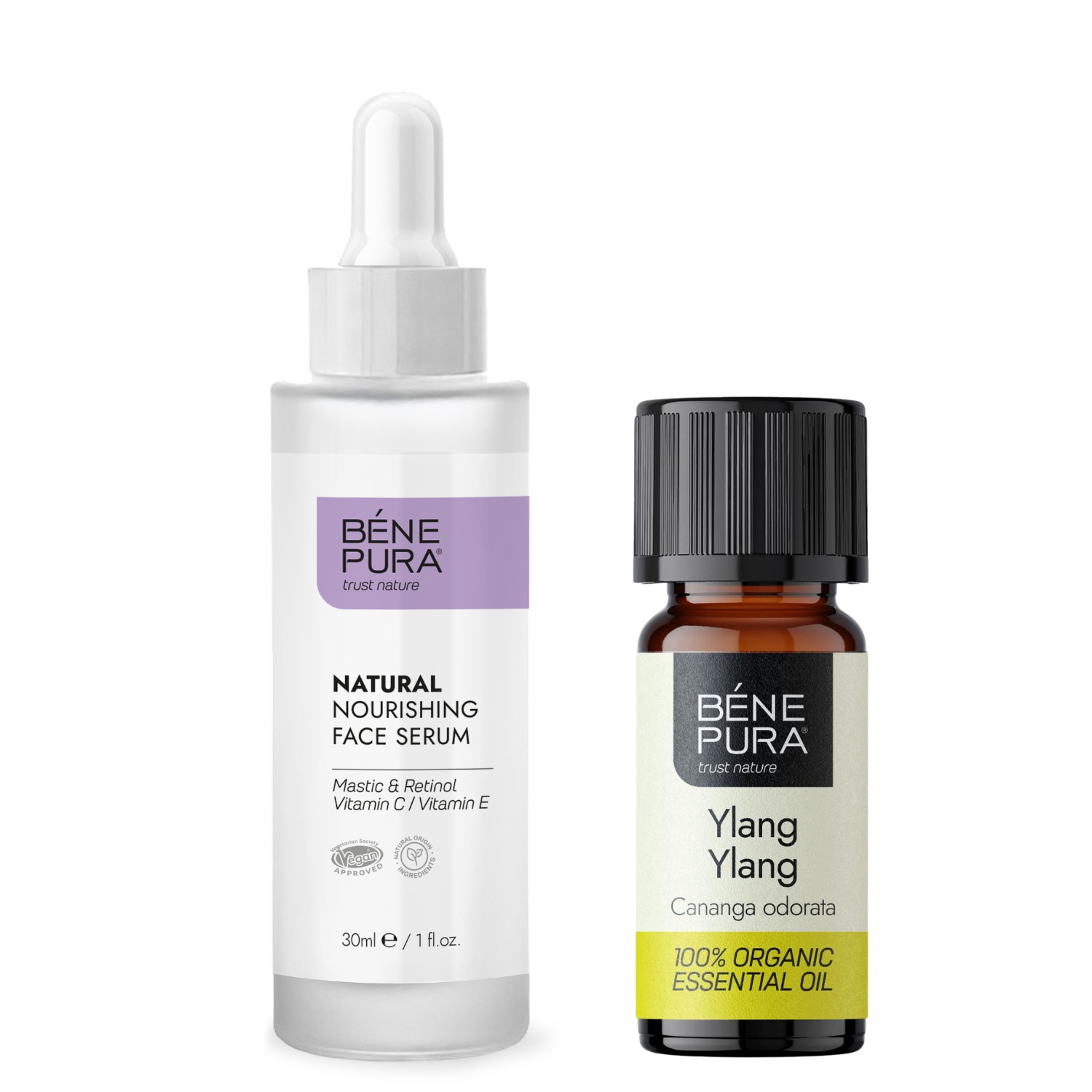 Retinol Ansiktsserum och Bio Ylang ylang Eterisk olja