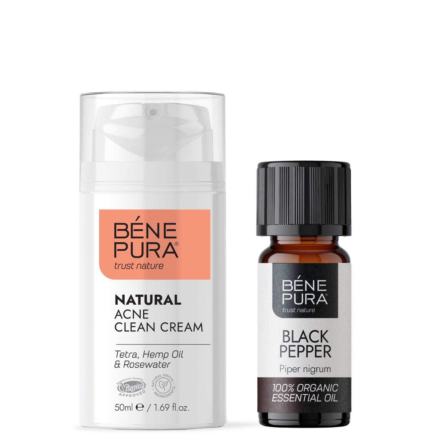 Hyaluron & Q10 Ansiktskräm och Bio Svartpeppar Eterisk olja