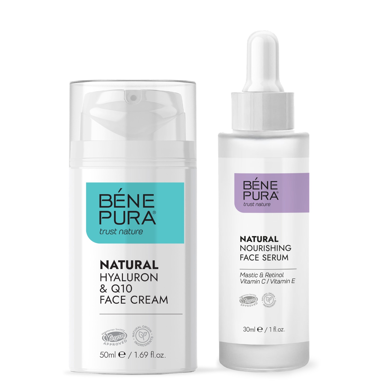 Retinol Ansiktsserum och Hyaluron & Q10 Ansiktskräm