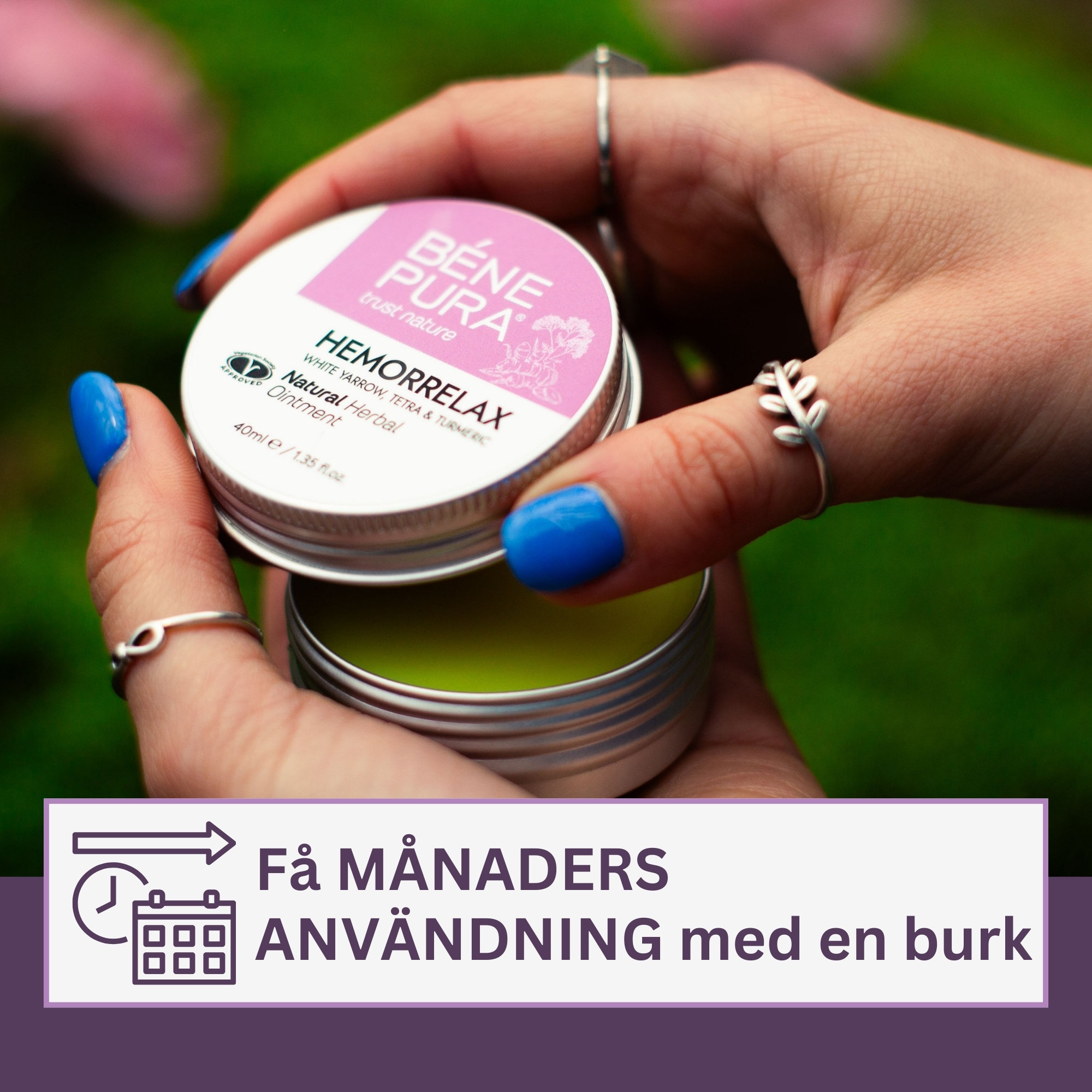 Hemorrojdsalva med Vit Rölleka, Sumak och Gurkmeja - 40ml