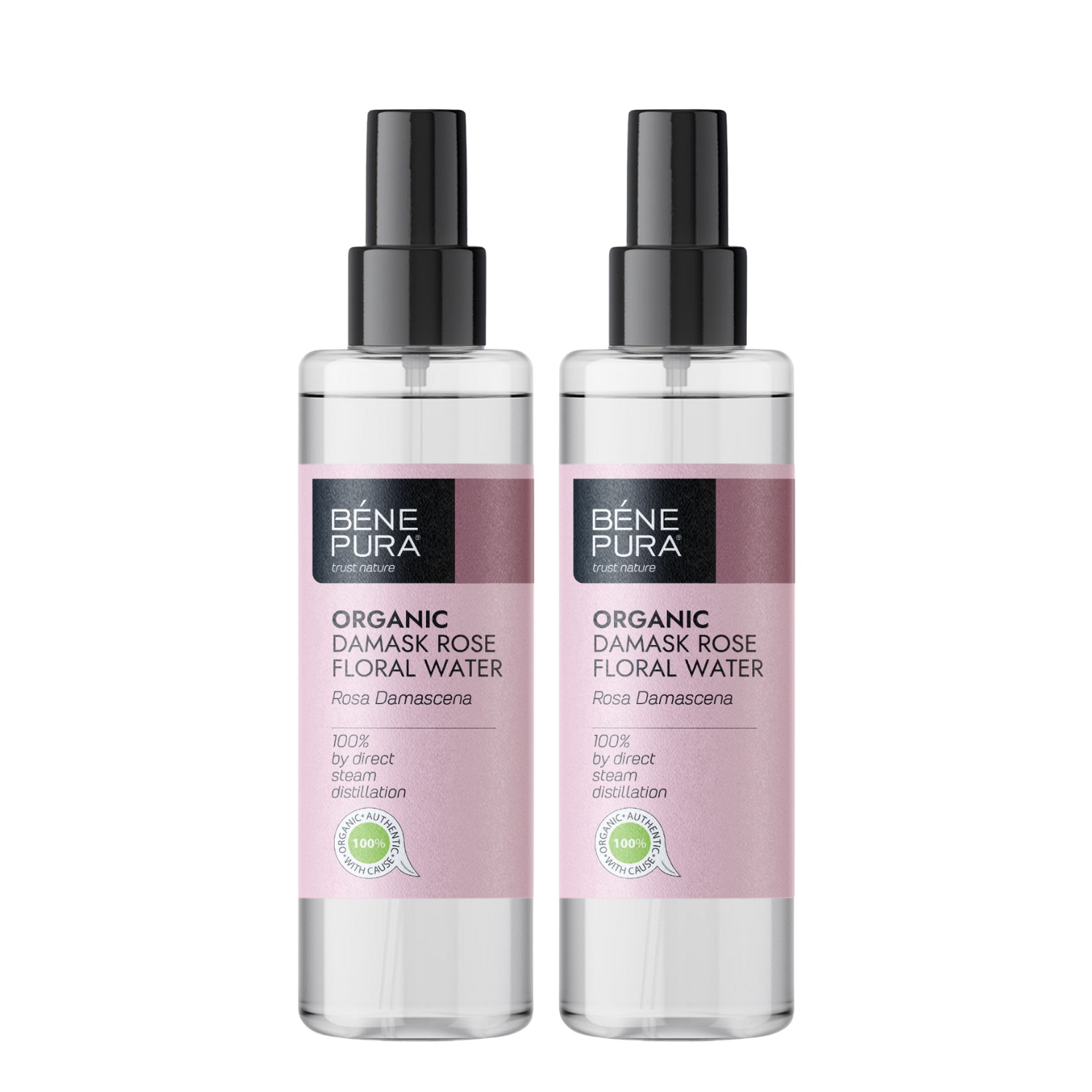 2x Bio Rosa Damascena Rosenvatten - 250ml - Benepura.se 2x Bio Rosa Damascena Rosenvatten - 250ml