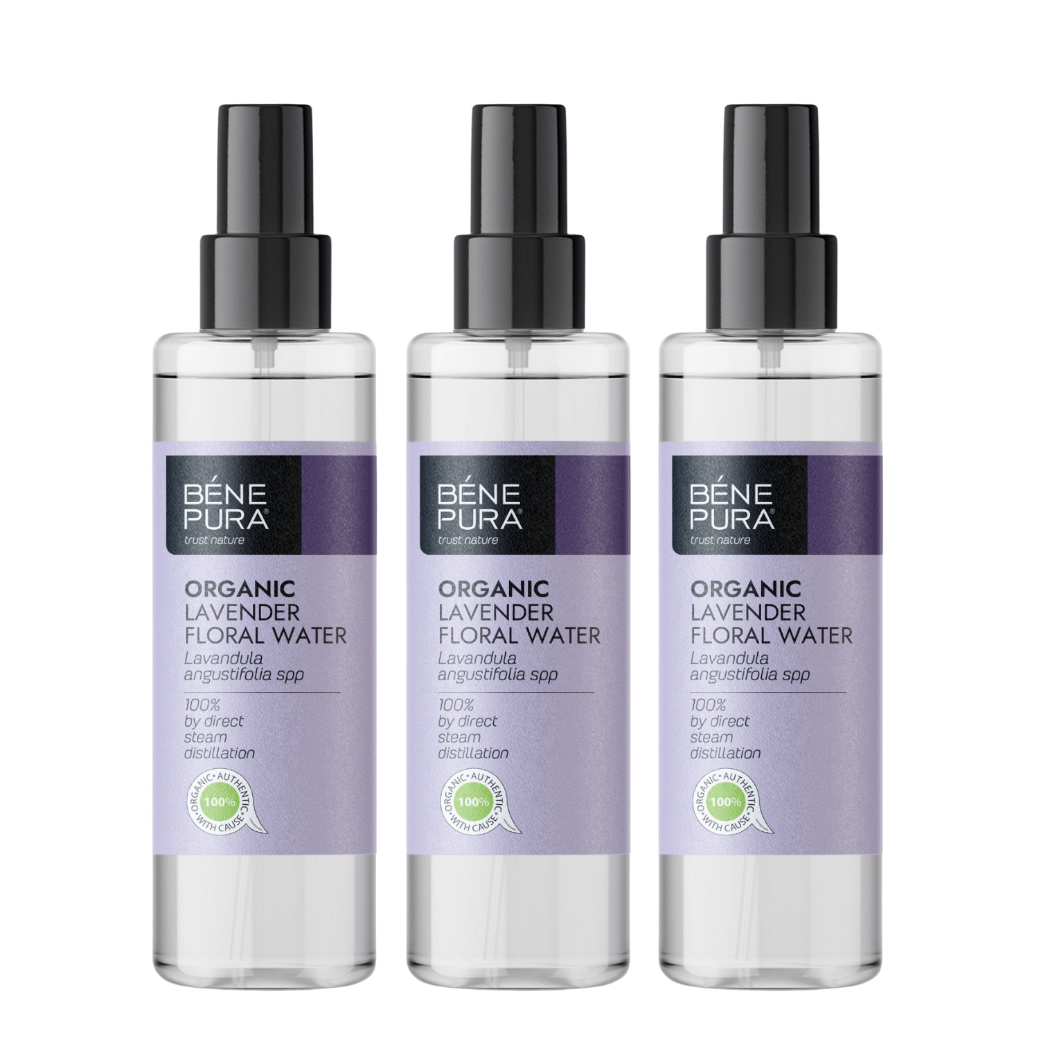 3x Bio Lavendelvatten - 250ml - Benepura.se 3x Bio Lavendelvatten - 250ml