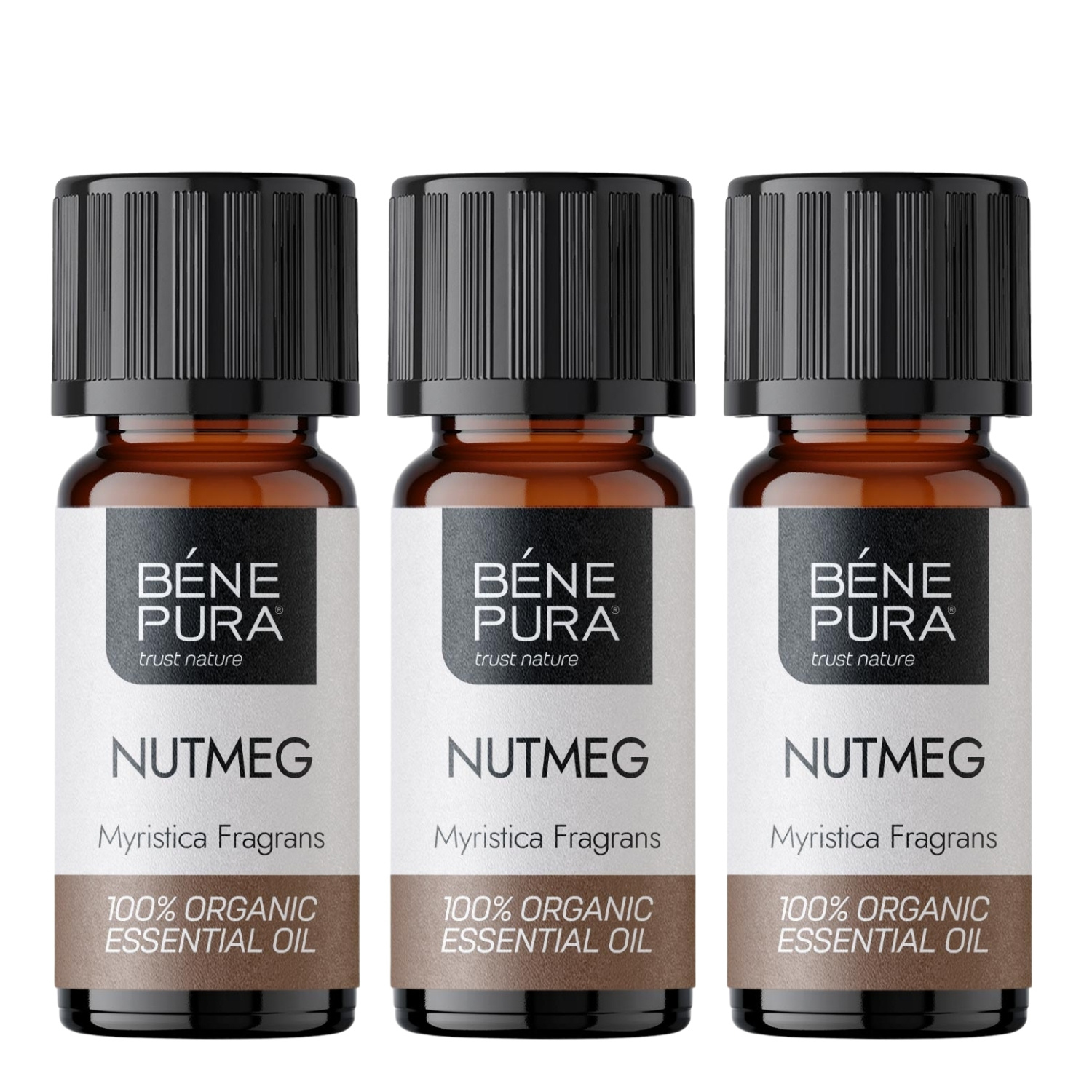 3x Bio Muskot Eterisk olja - 10ml - Benepura.se 3x Bio Muskot Eterisk olja - 10ml