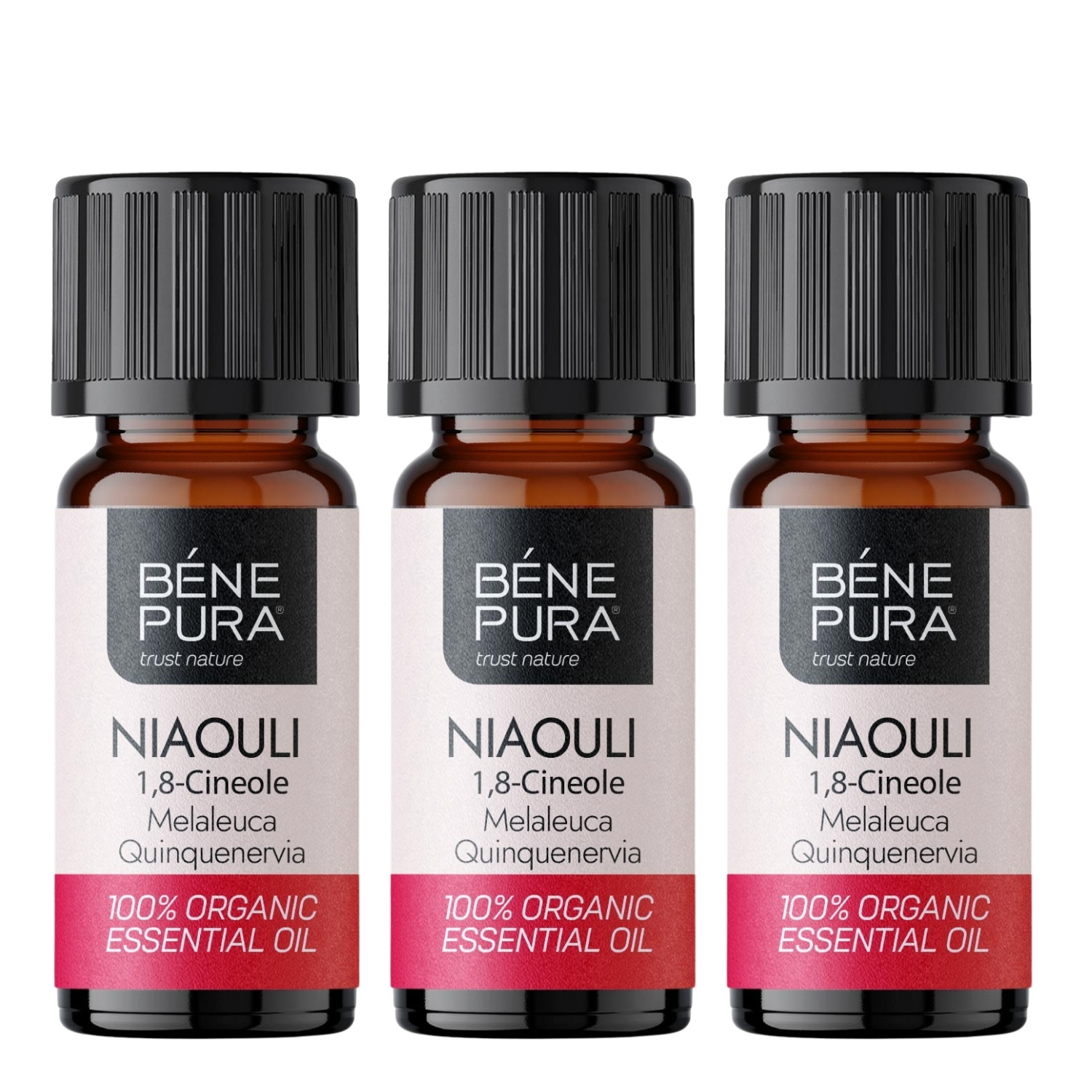 3x Bio Niaouli Eterisk olja - 10ml - Benepura.se 3x Bio Niaouli Eterisk olja - 10ml