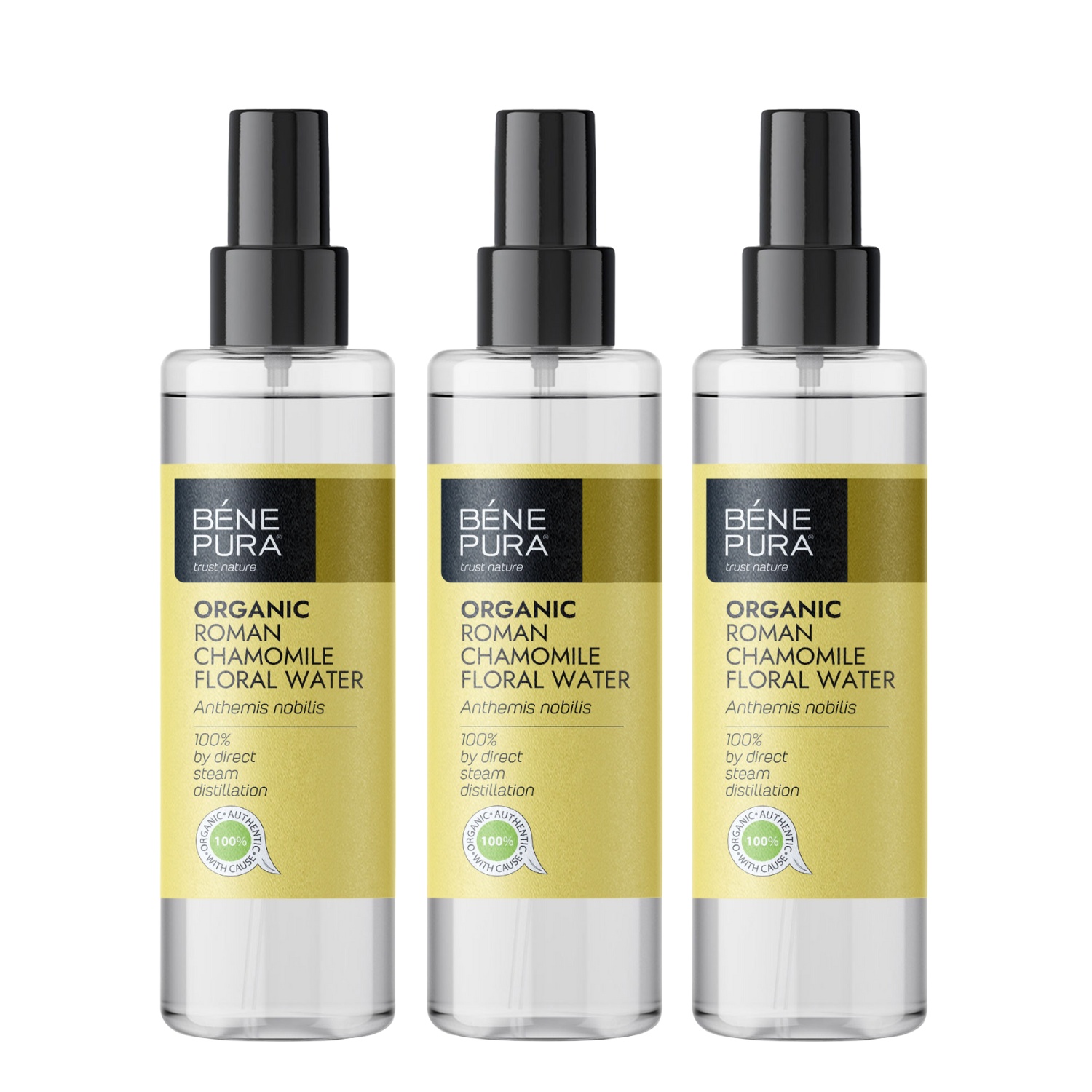 3x Bio Romersk Kamomill Blomvatten - 250 ml - Benepura.se 3x Bio Romersk Kamomill Blomvatten - 250 ml