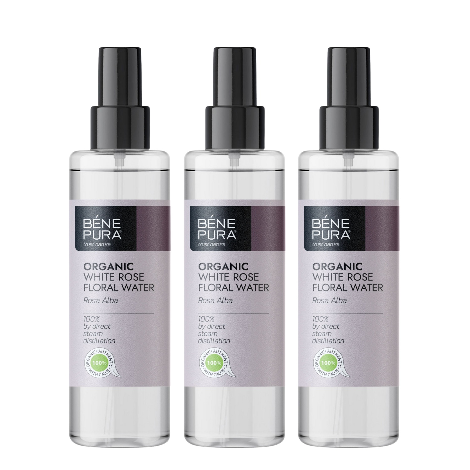 3x Bio Rosa Alba Rosenvatten - 250ml - Benepura.se 3x Bio Rosa Alba Rosenvatten - 250ml