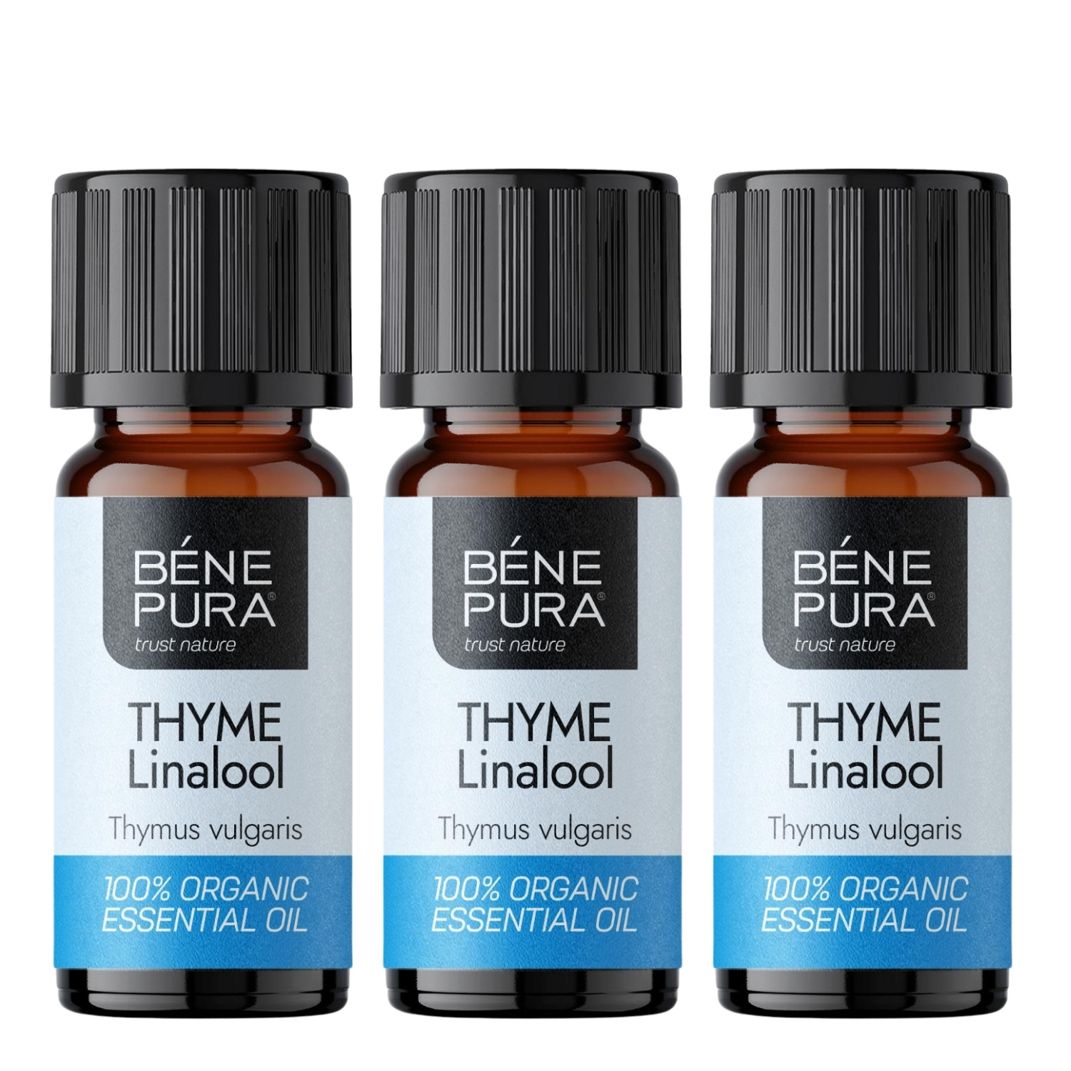 3x Bio Timjan Linalool Eterisk olja - 10ml - Benepura.se 3x Bio Timjan Linalool Eterisk olja - 10ml