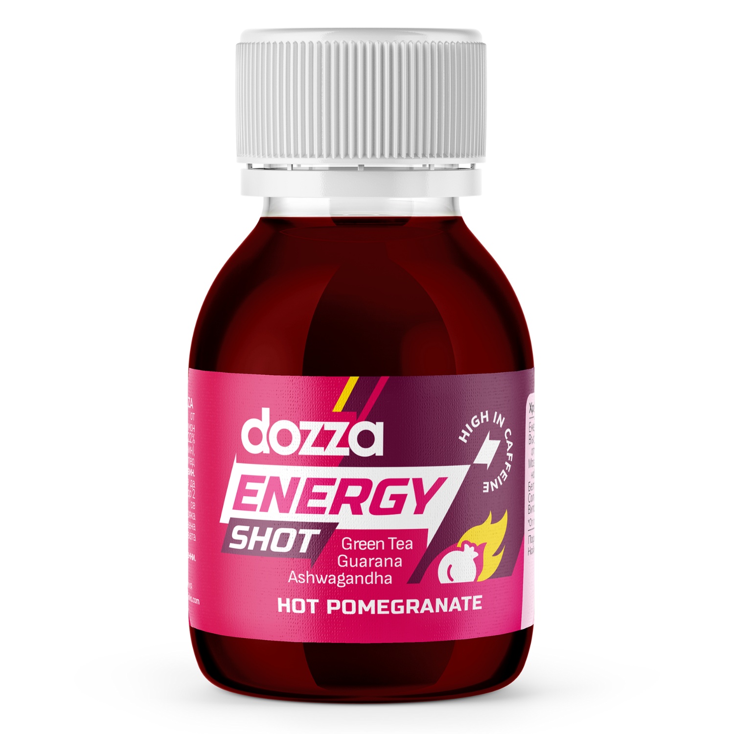 DOZZA Energy Hot Pomegranate Energy shot - 60ml - Produktjämförelse
