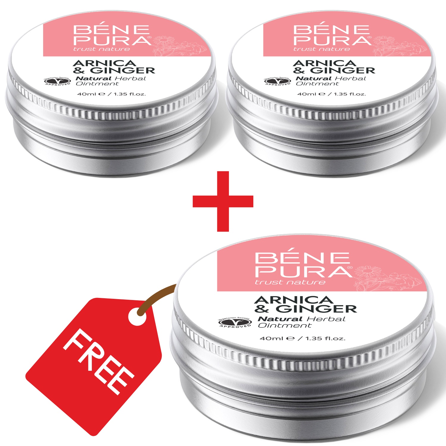3x Blåmärkessalva med Arnika och Ingefära - 40ml - Produktjämförelse
