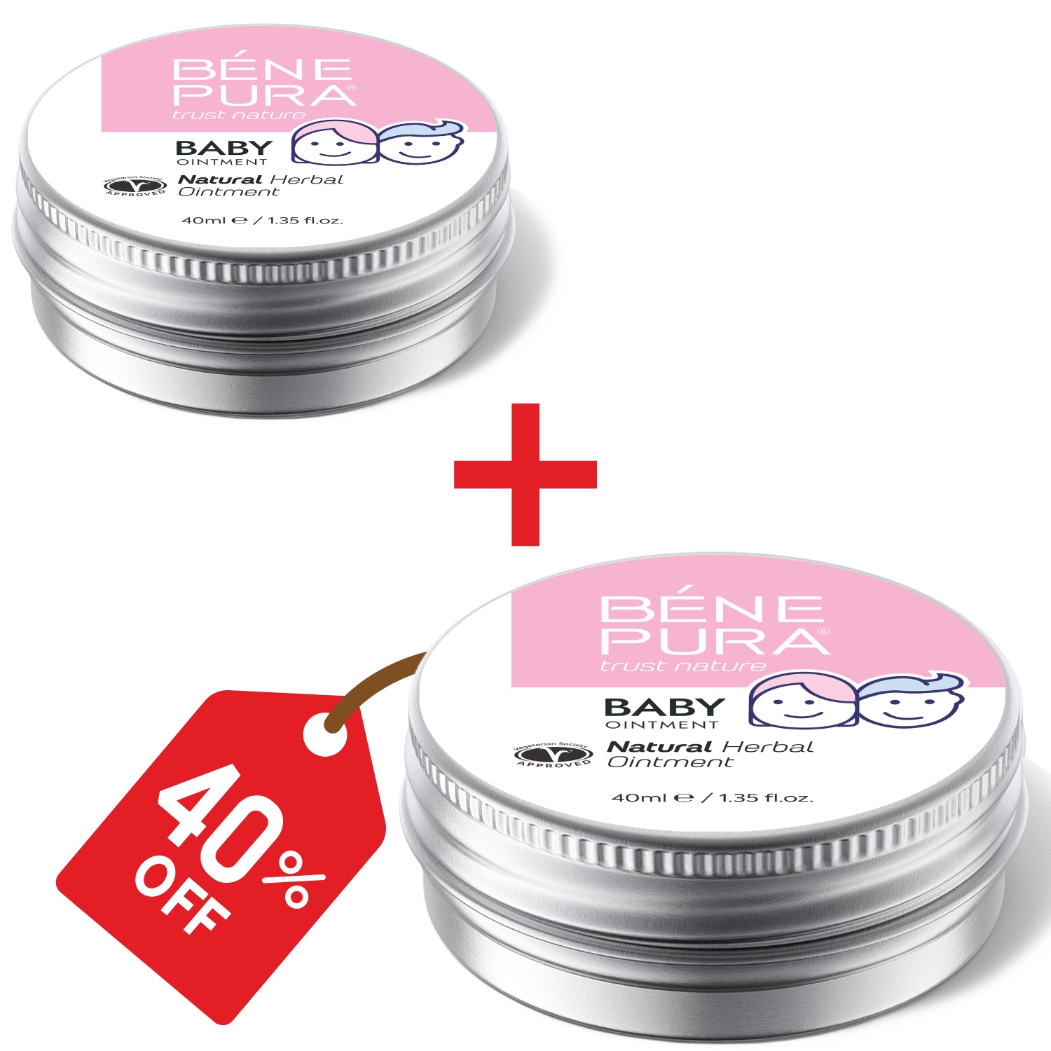 2x Blöjutslagssalva med Ringblomma och Kamomill - 40ml - Produktjämförelse