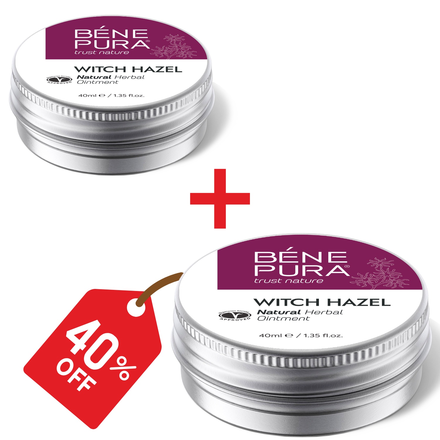 2x Hemorrojdsalva med Trollhassel - 40ml
